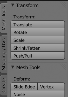 Edit Mode Tabs