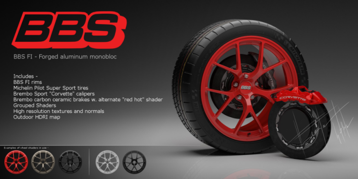 BBS FI wheel and assets