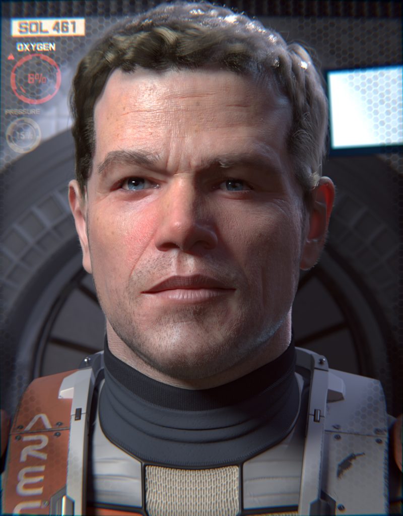 The Martian, modelled and rendered in Blender