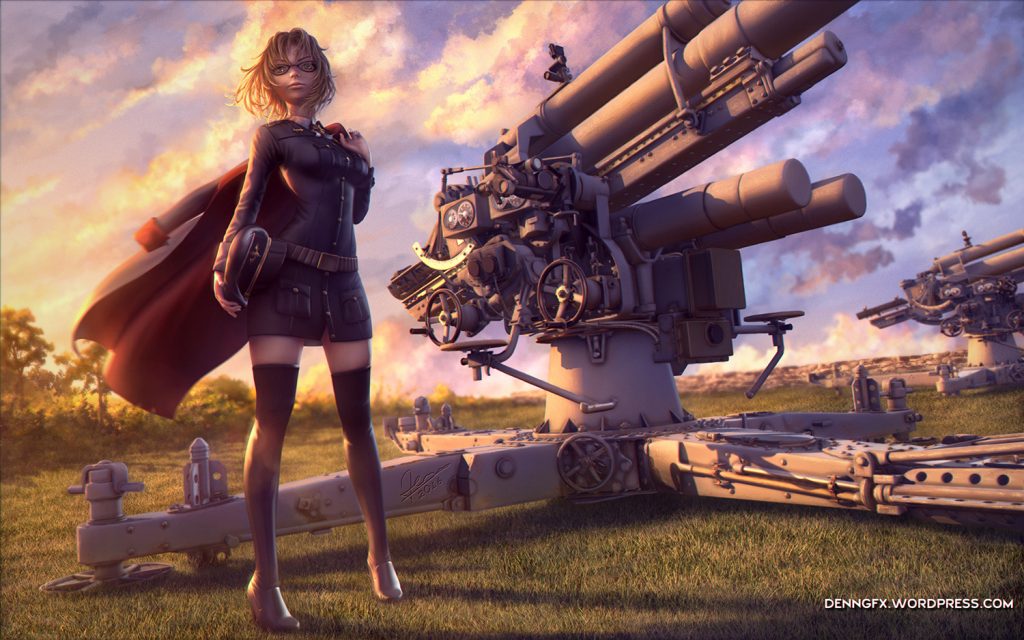Umeko-Wars-Fan-Art-by-Dennis-Gomes
