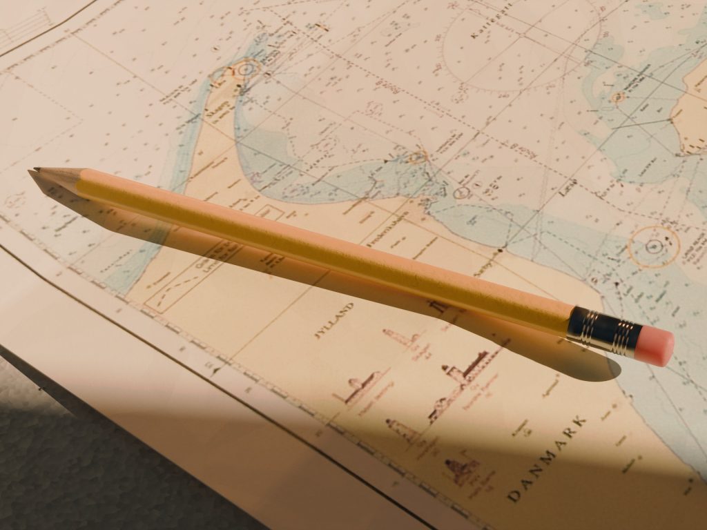 Map and pen
