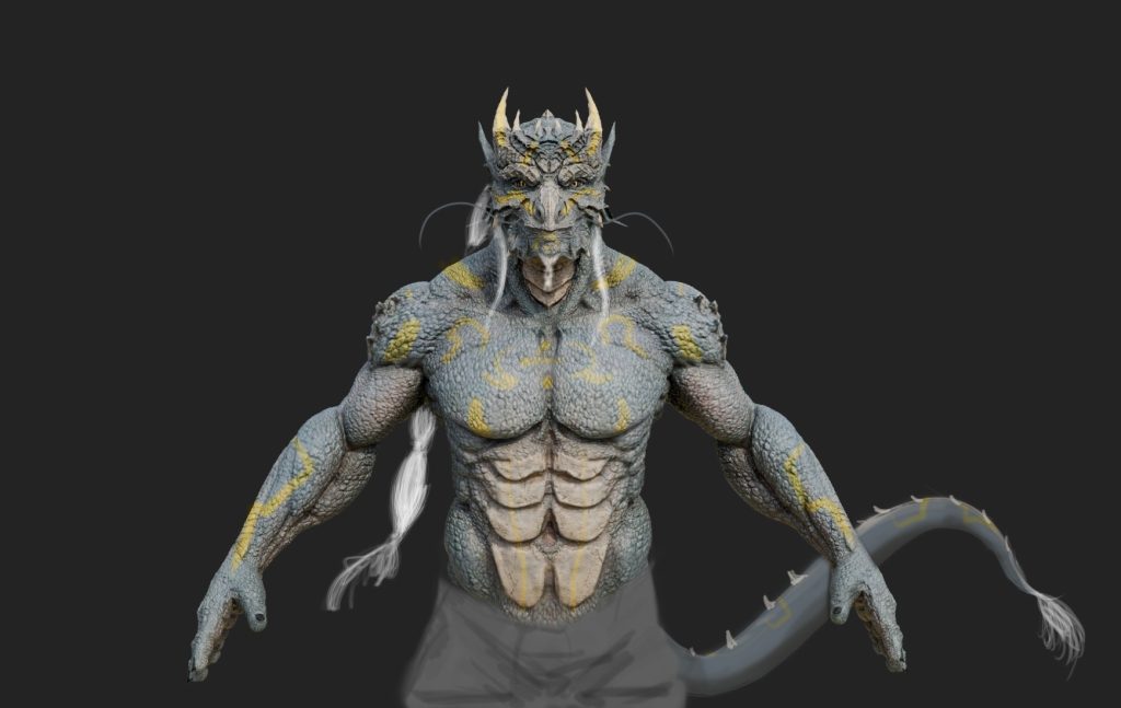 Figure 11: Paintover done in Photoshop for quick overview on the missing details.