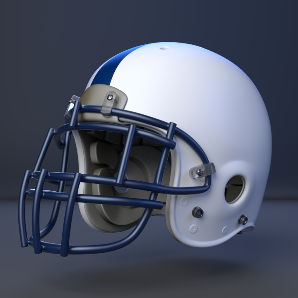 Model Download: American Football Helmet - BlenderNation