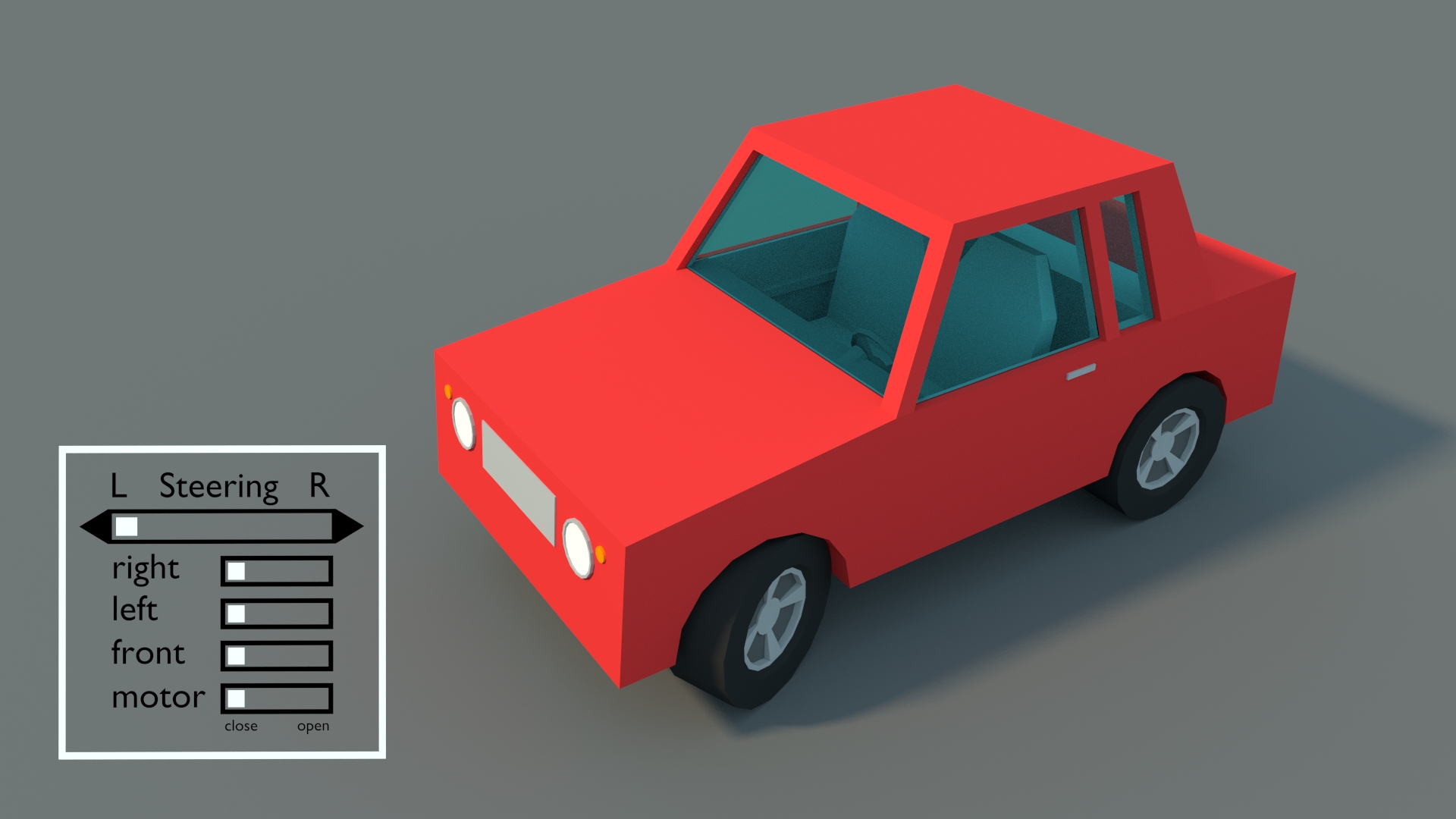 Model Download: Rigged cartoon car - BlenderNation