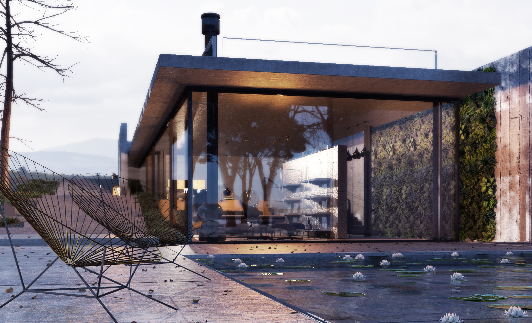 Architectural Visualization Downstairs House Blendernation