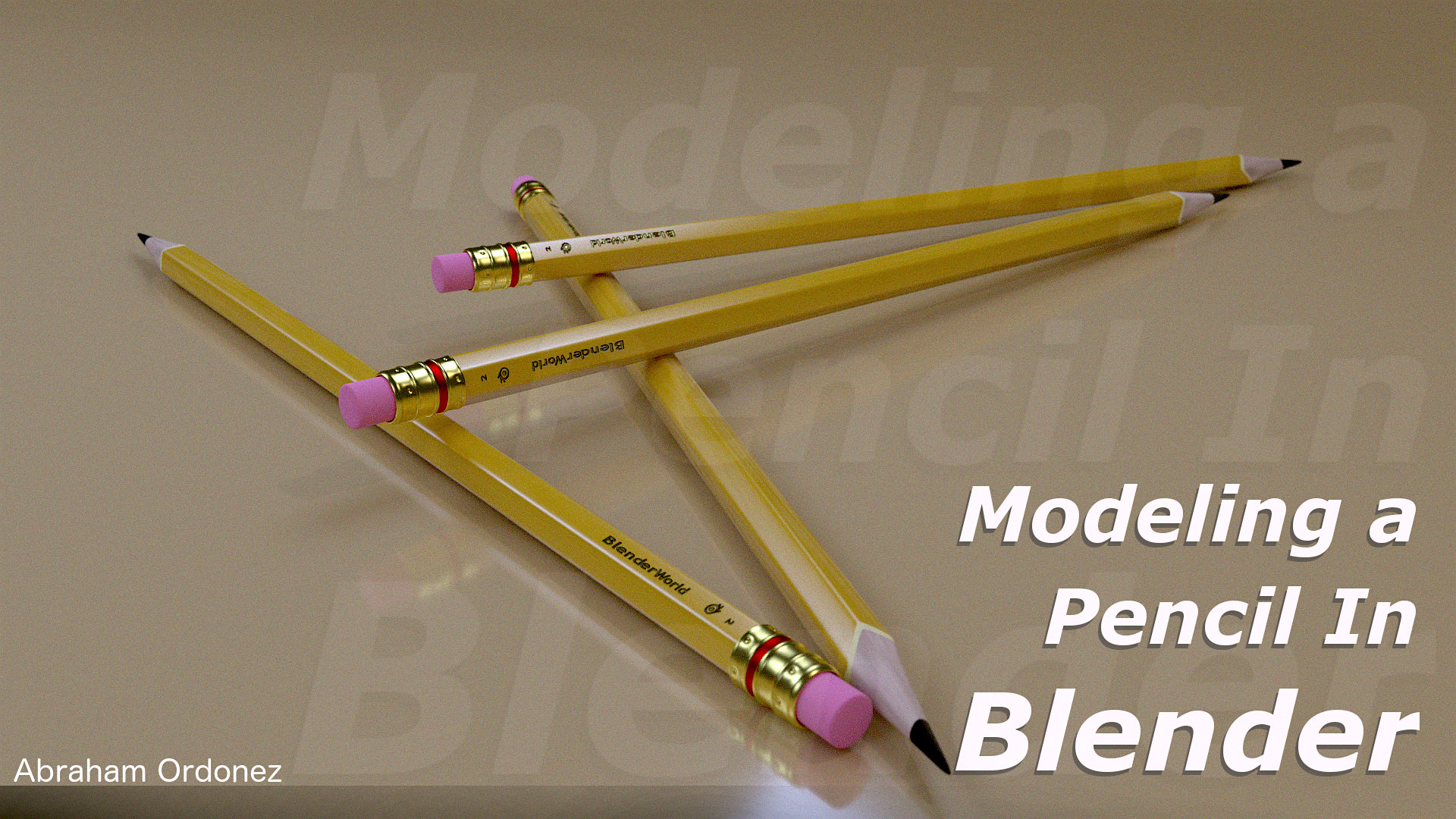 Modeling a Pencil in Blender - BlenderNation