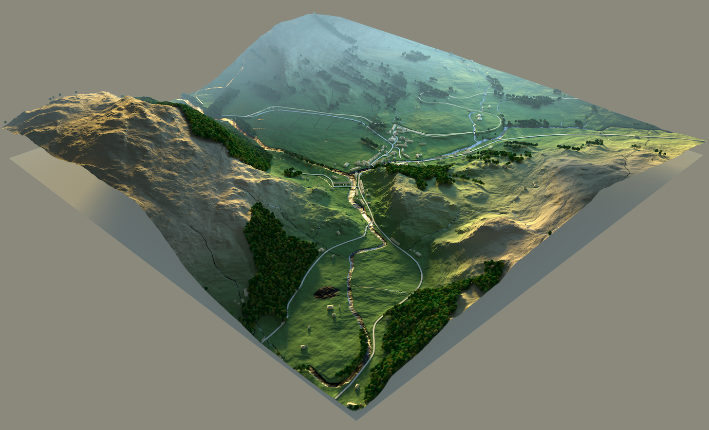 Pub Offense psychology Owen Powell - maps and terrain models - BlenderNation