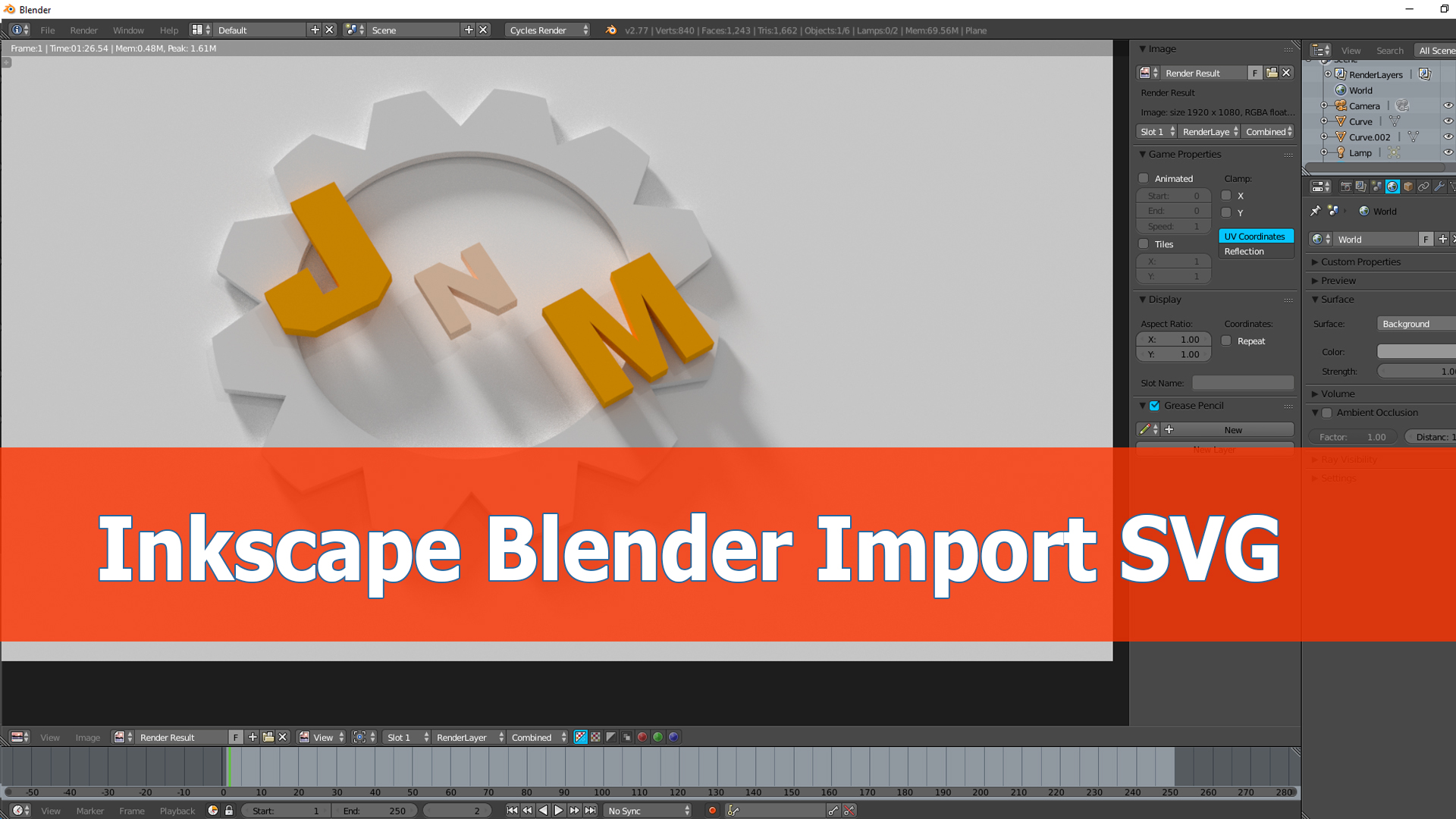 Import SVG from Inkscape into Blender - BlenderNation