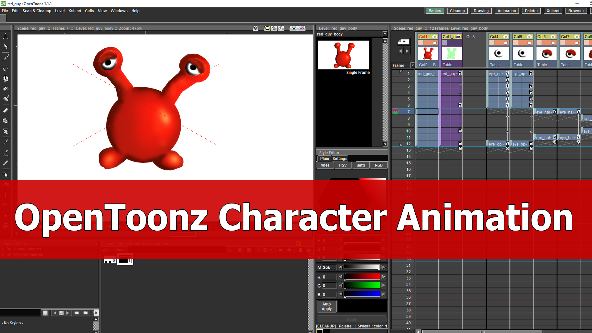 Tutorial: OpenToonz Character Animation Introduction - BlenderNation