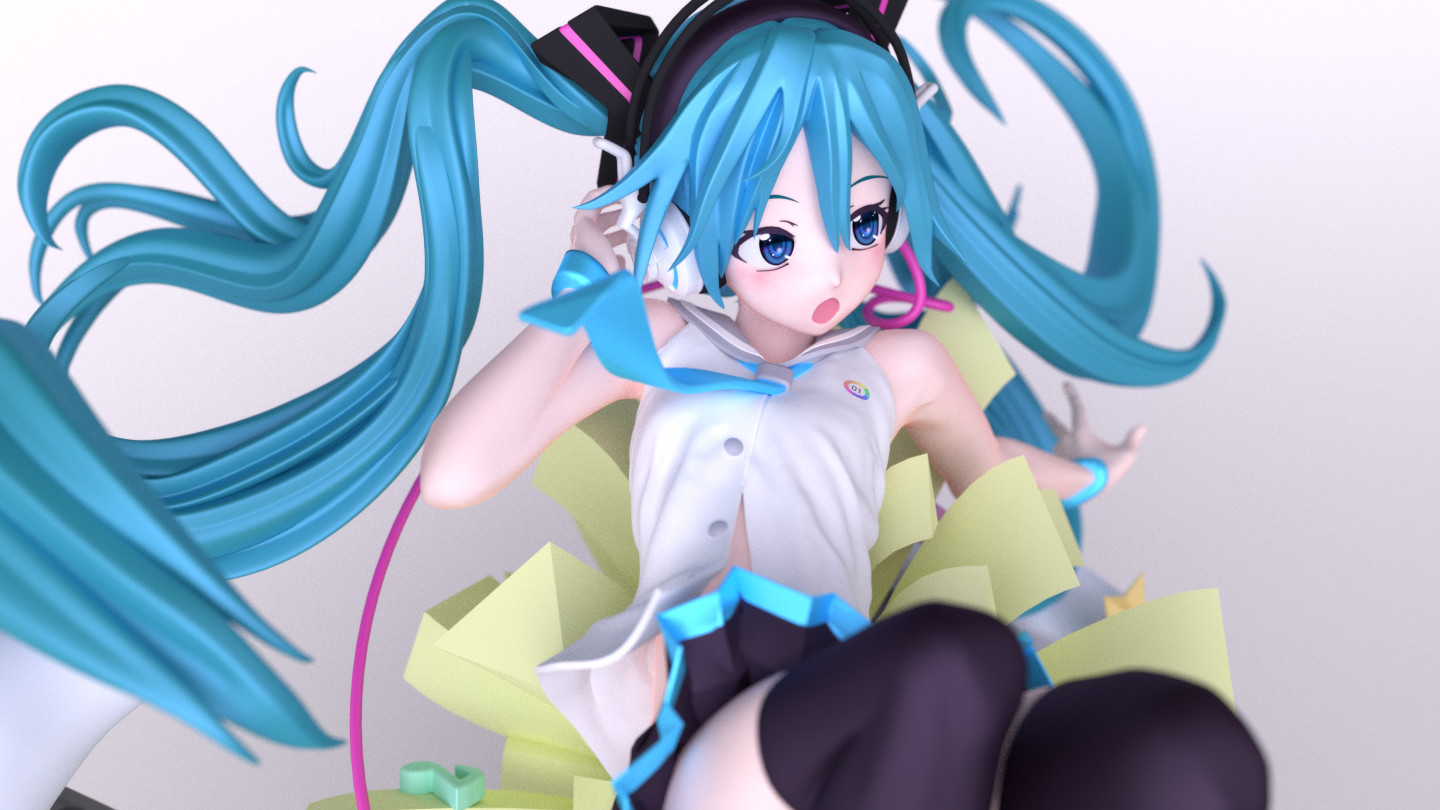 If you guys arn't aware, Miku is a humanoid persona voiced by a singin...