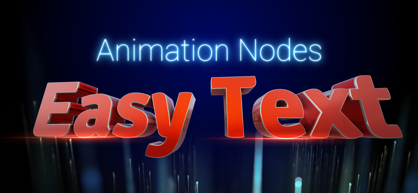 Easy Text Blender 2.8 and Animation Nodes 2.1 BlenderNation