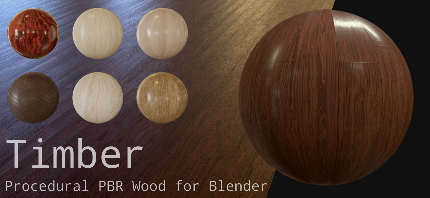 Timber - A Realistic Procedural PBR Wood Material BlenderNation