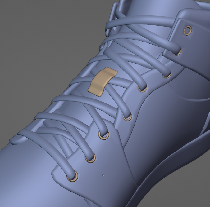 3D model Nike Air Jordan 4 University Blue Shoe VR / AR / low-poly