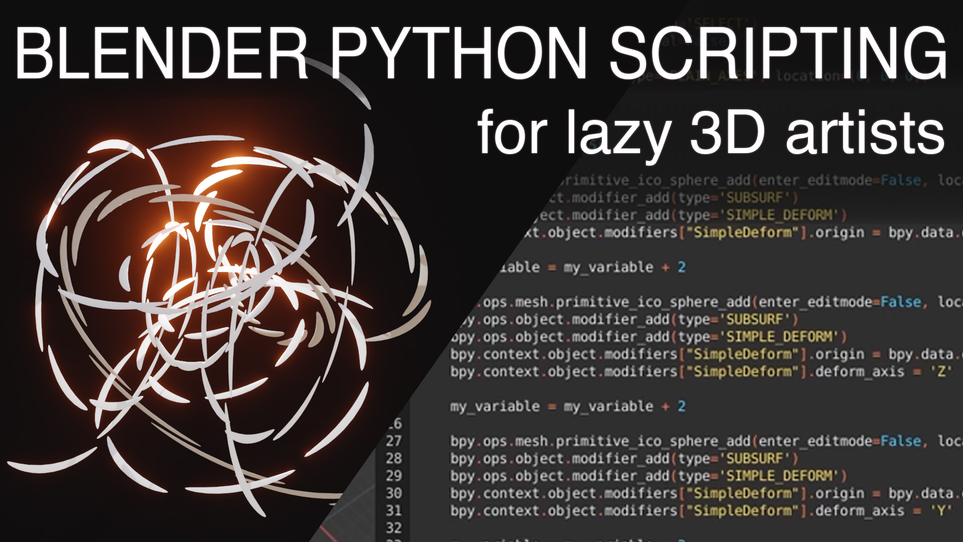 Blender scripting. Blender Python menu.