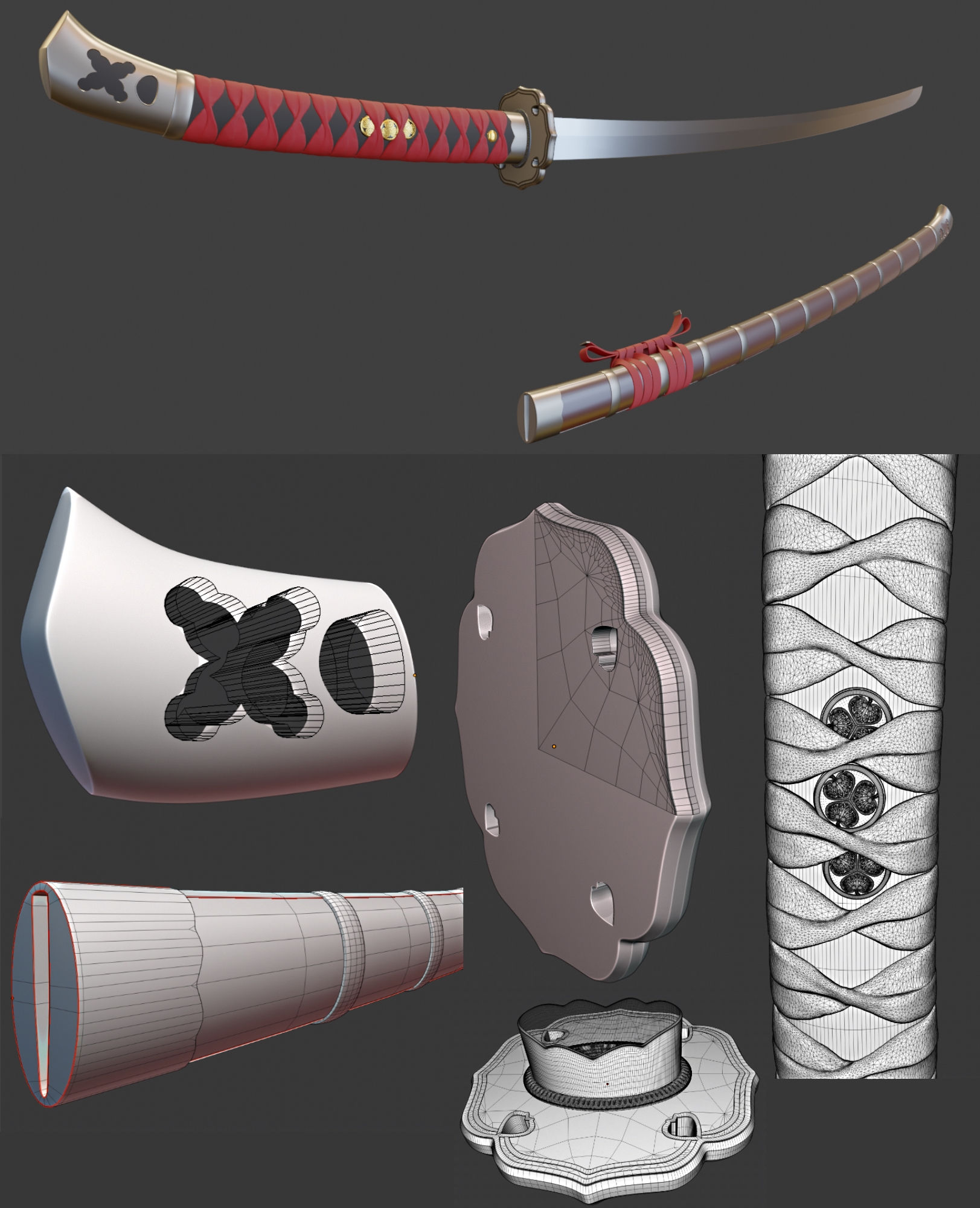 3D model Muramasa sword VR / AR / low-poly