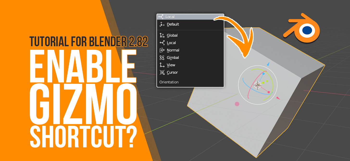 How to the GIZMO for Translate, Scale - shortcuts option | Tutorial BlenderNation