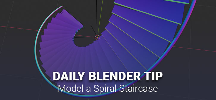 Daily Blender Spiral Staircase - BlenderNation