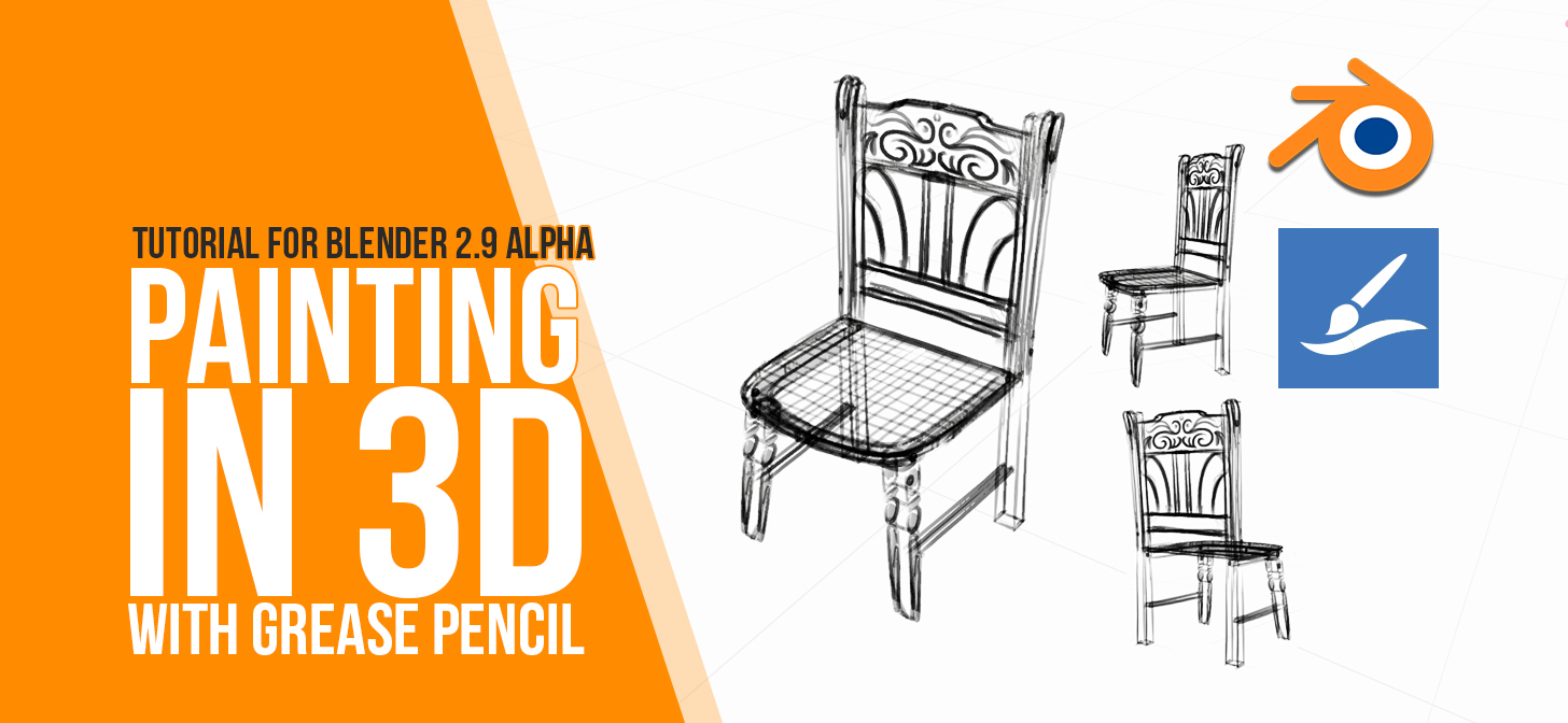How to draw in 3d space with GREASE PENCIL, Blender 2.9 ALPHA