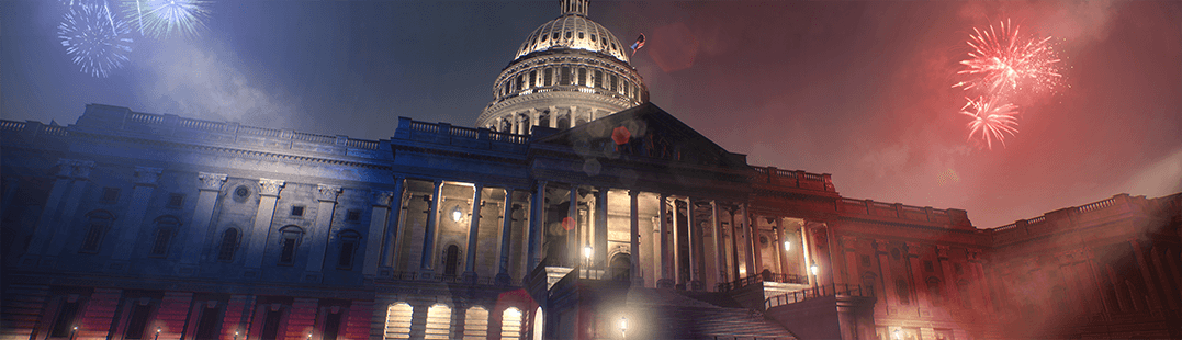U.S Capitol at night