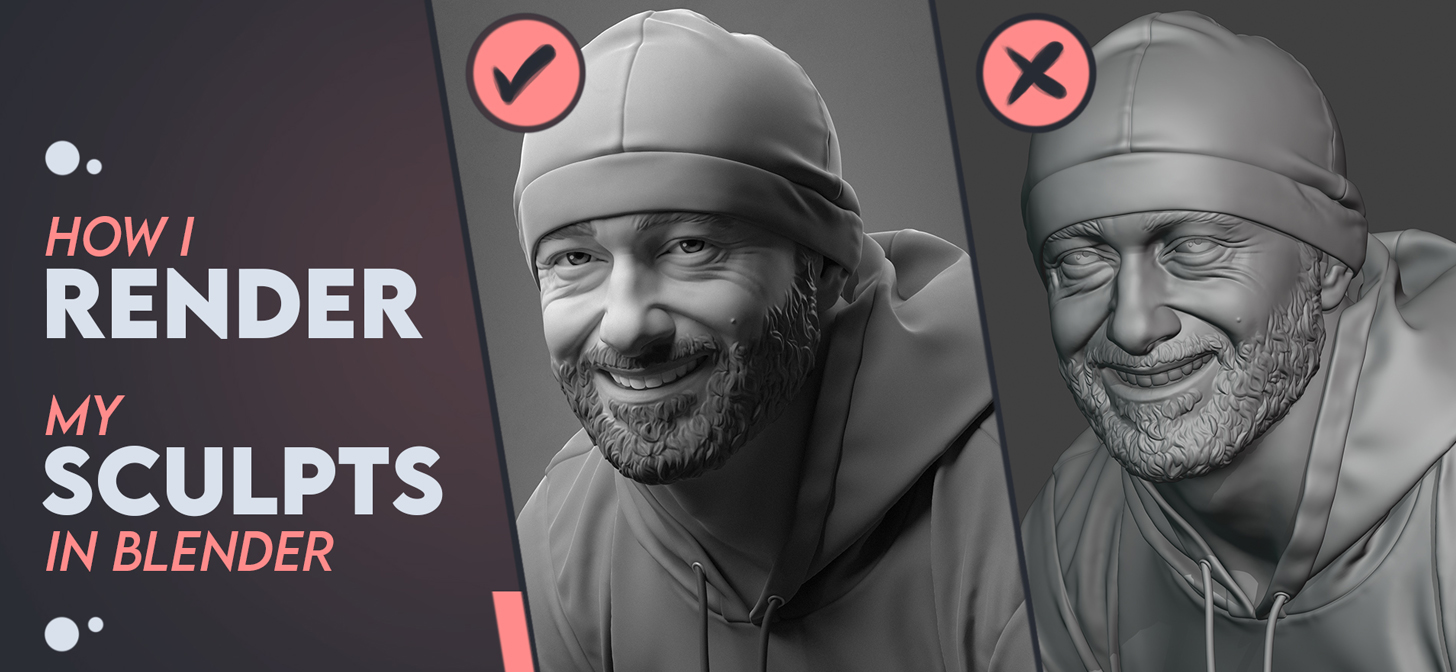 How I Render My Sculpts In Blender BlenderNation