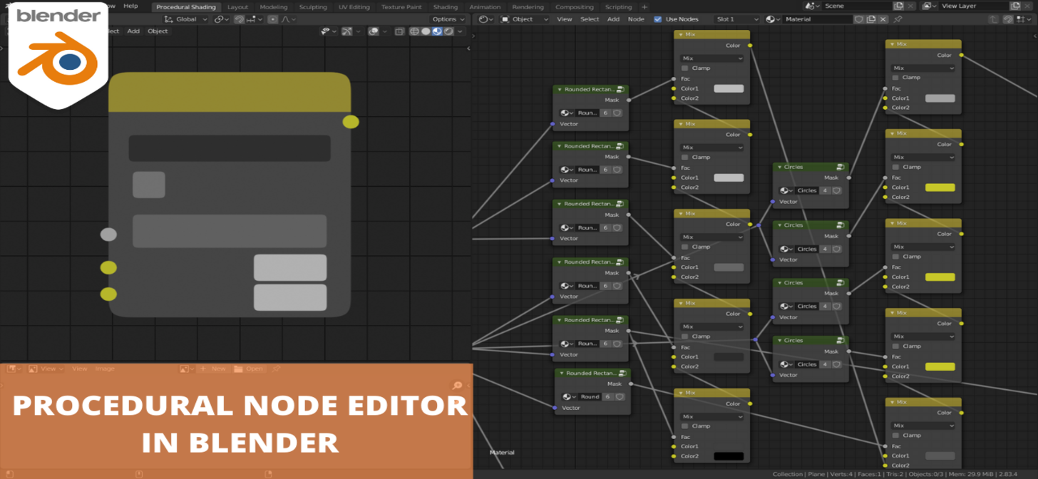 Procedural Node Editor using Shader Nodes in Blender 2.83 - BlenderNation