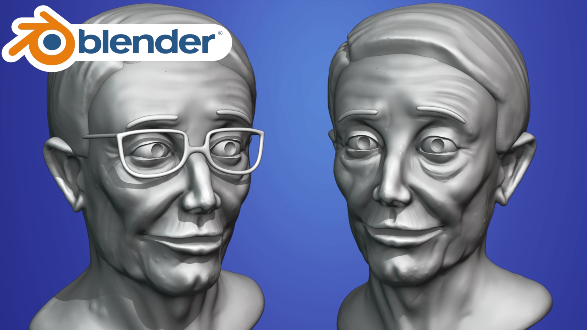 Sculpting an Old Man Face in Blender (Beginner Tutorial