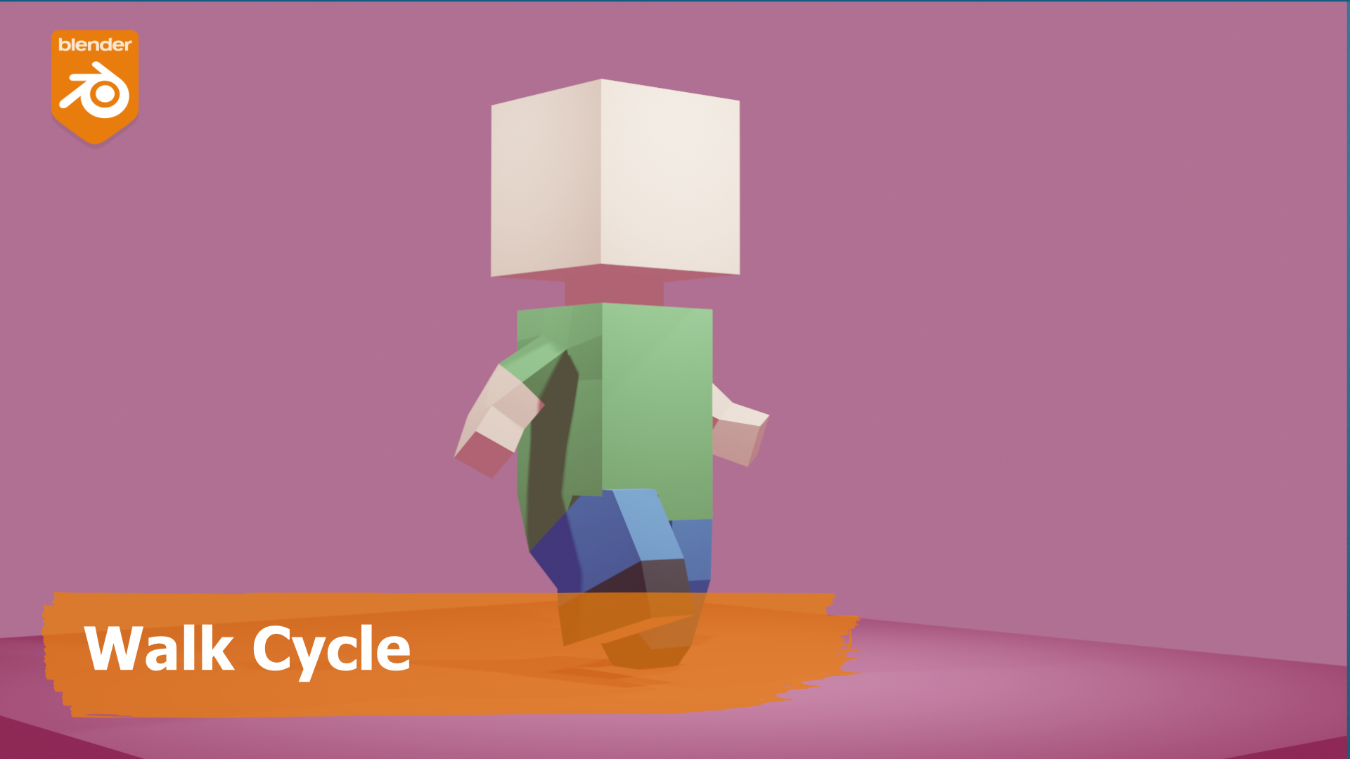 How to animate a walk cycle (in place) using a low-poly character -  BlenderNation