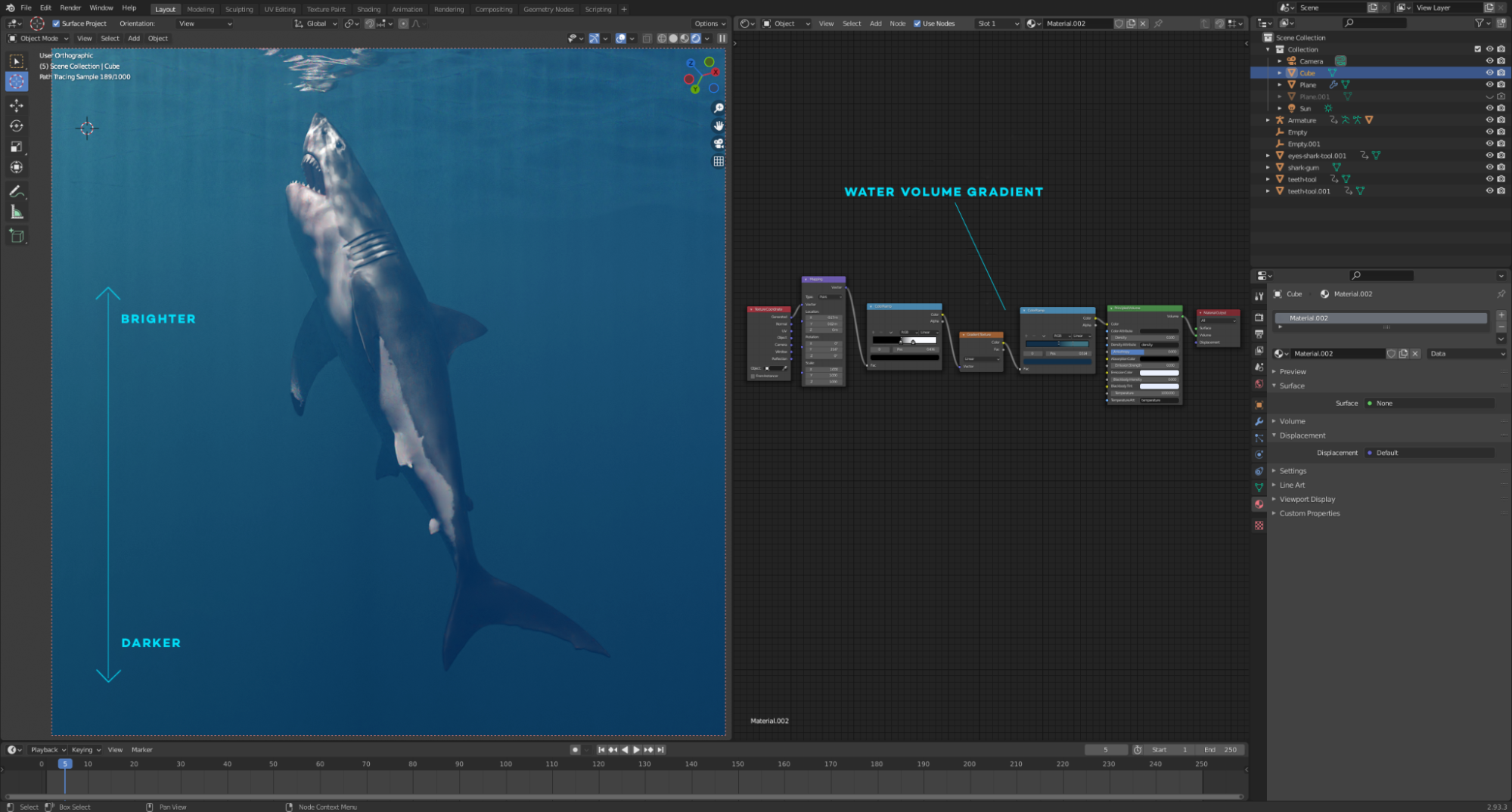 Blender Tutorial for Beginners — Animating Sharks (Part 5) 