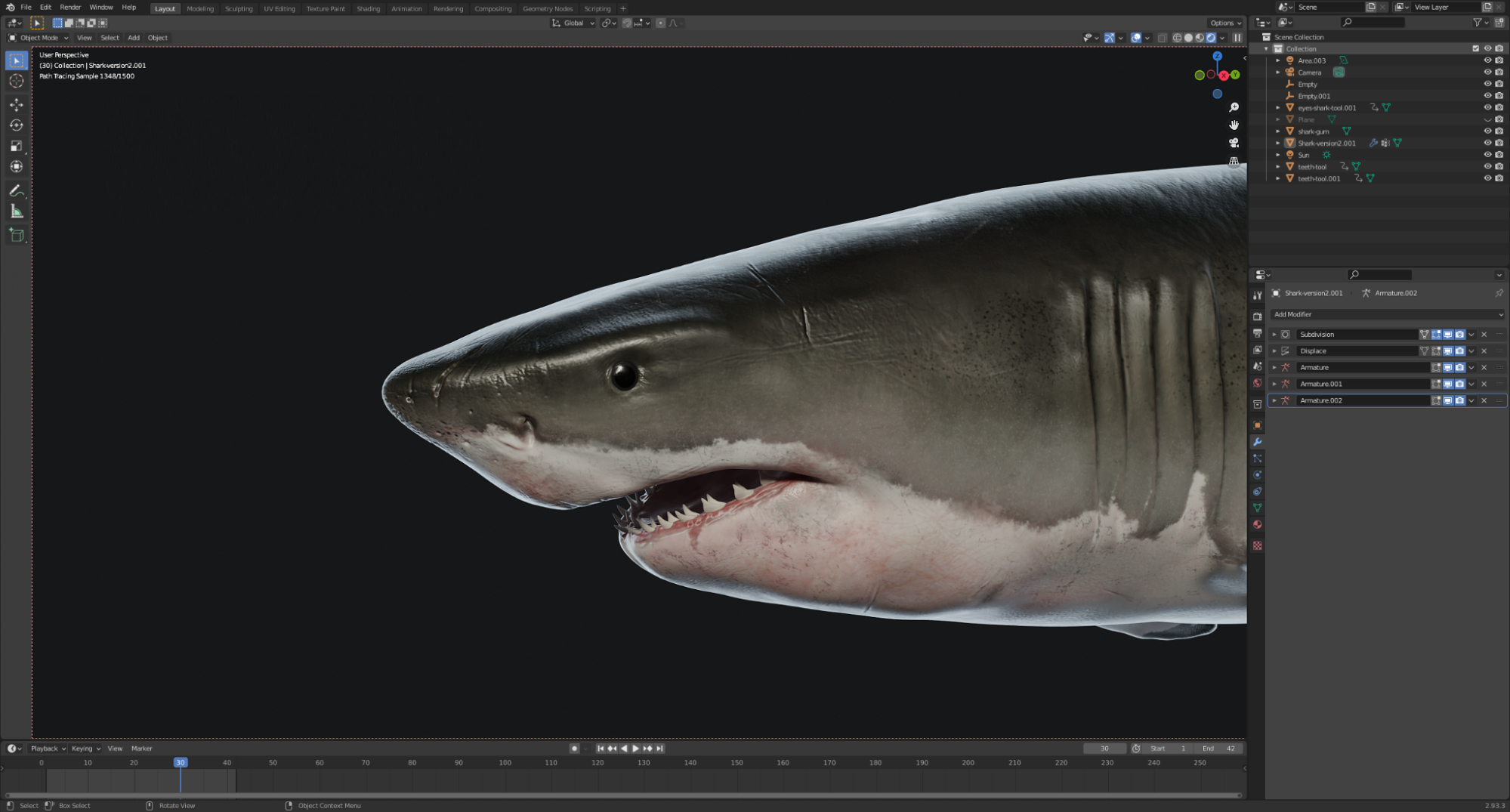 Gills on a Shark - What's the best method? - Modeling - Blender Artists  Community