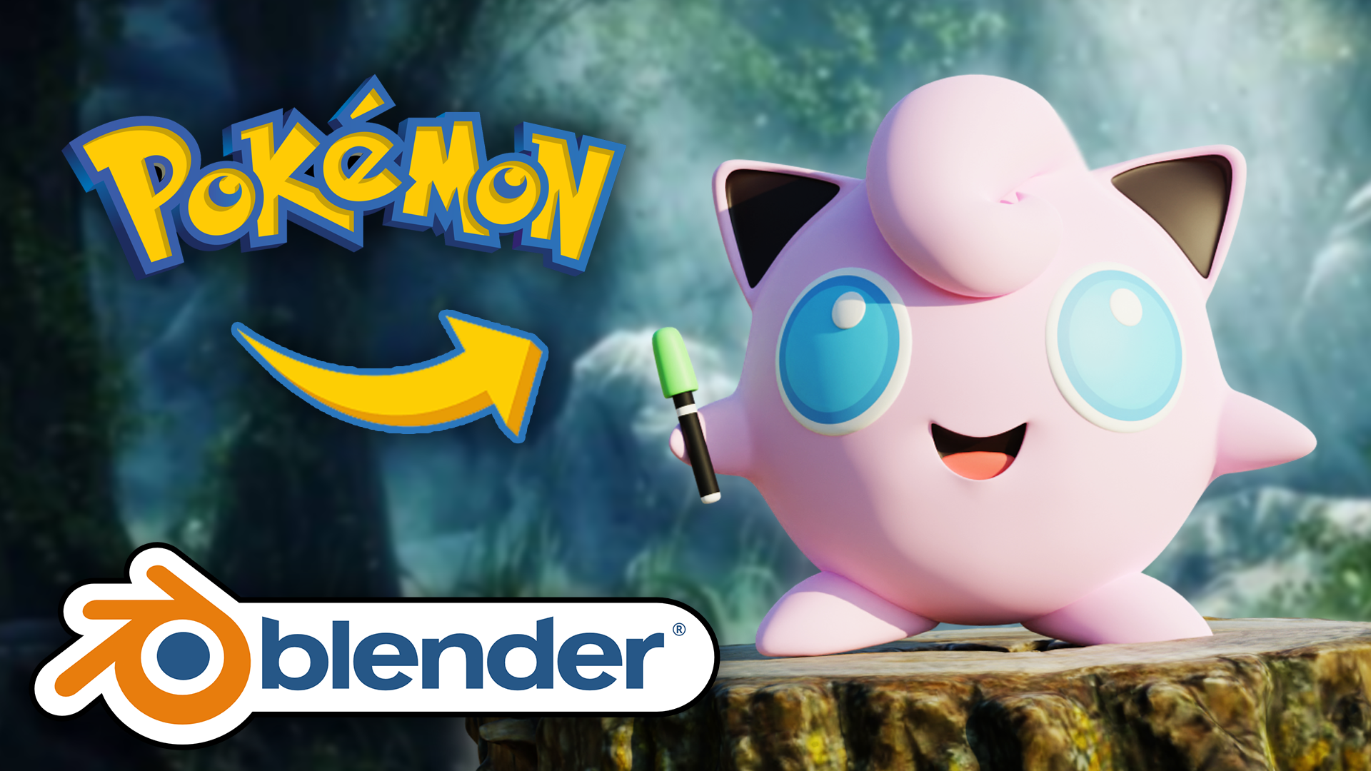 Creating Pokémon Character Jigglypuff in Blender - BlenderNation