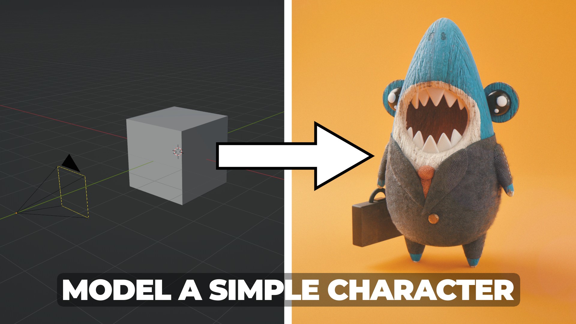 Model a simple shark character in Blender 3D - BlenderNation