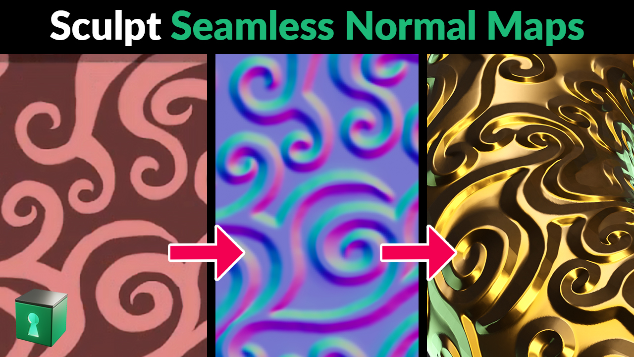 Sculpt Seamless Tiling Details for Normal or Displacement Maps