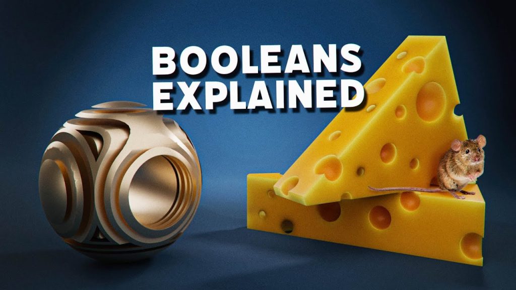 Booleans for Beginners in Blender (AND Model some Cheese!)