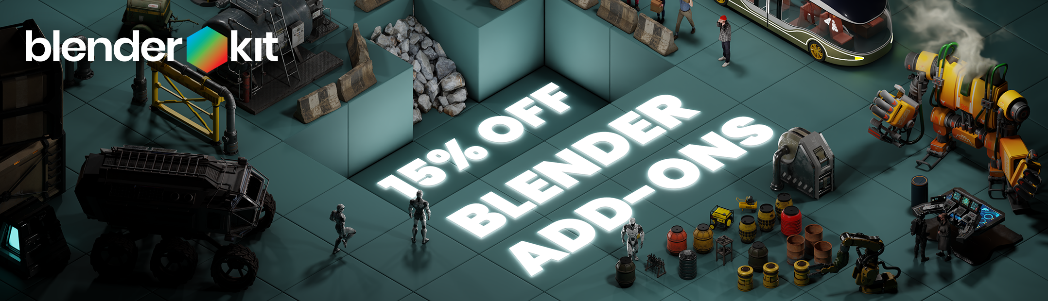 BlenderKit 15% Off