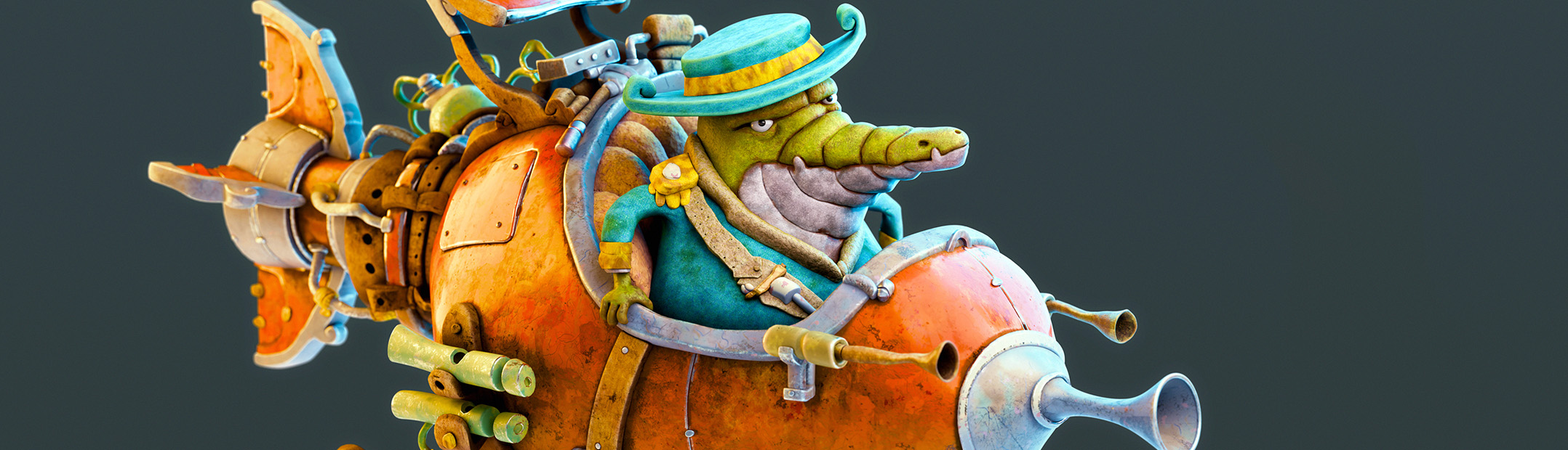 Stylized Crocodrile