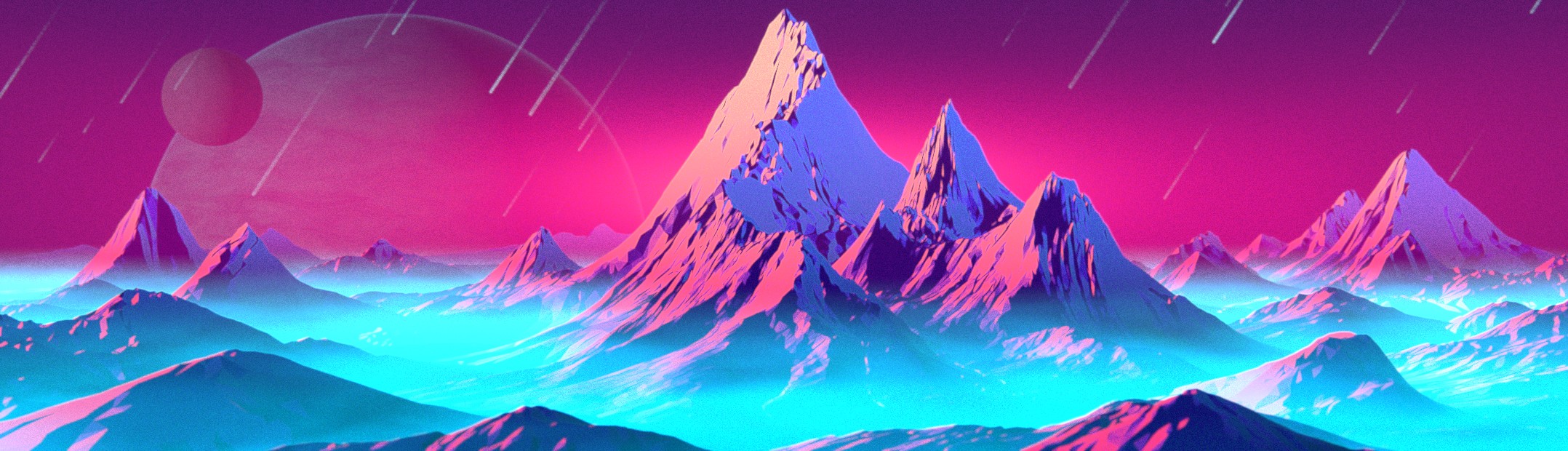 Synthwave Mountains
