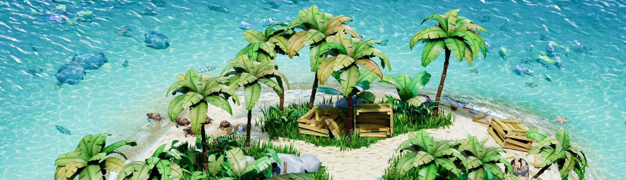 Stylized Desert Island