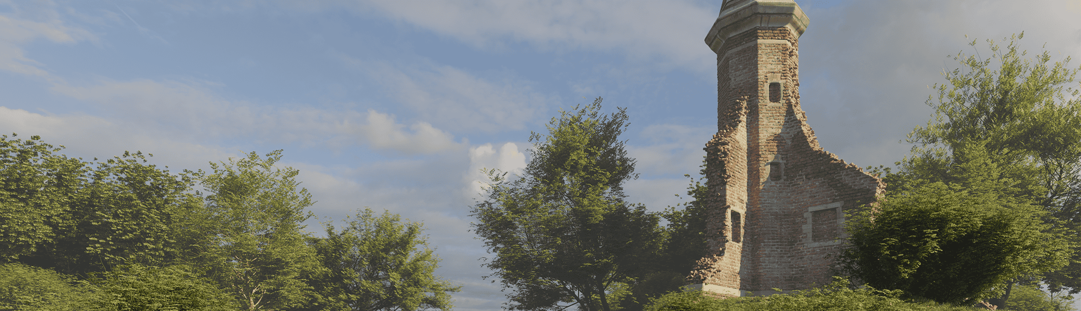 Ruin landscape - 3D environments course