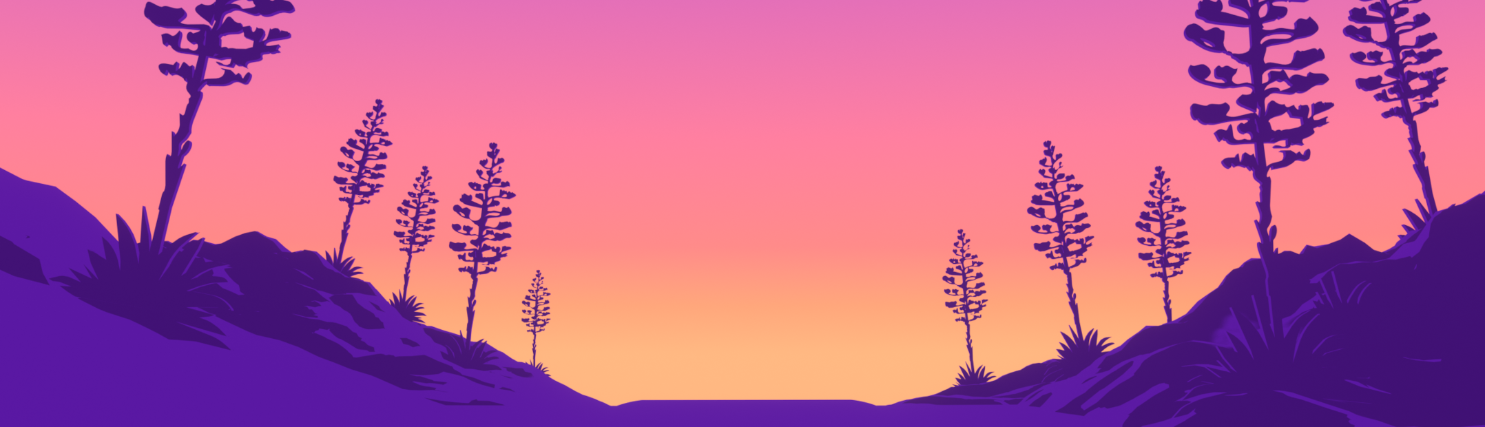 Vaporwave Agave Americana